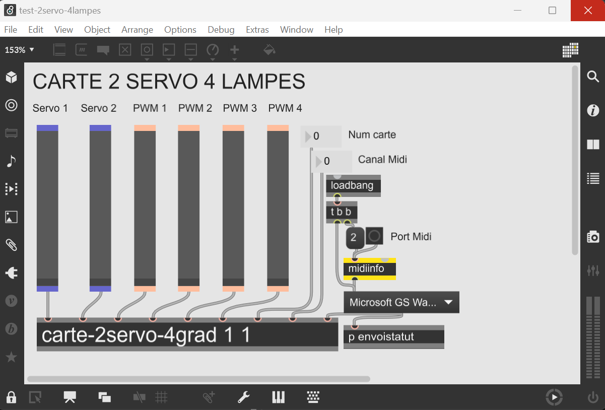 test-2servo-4lampes